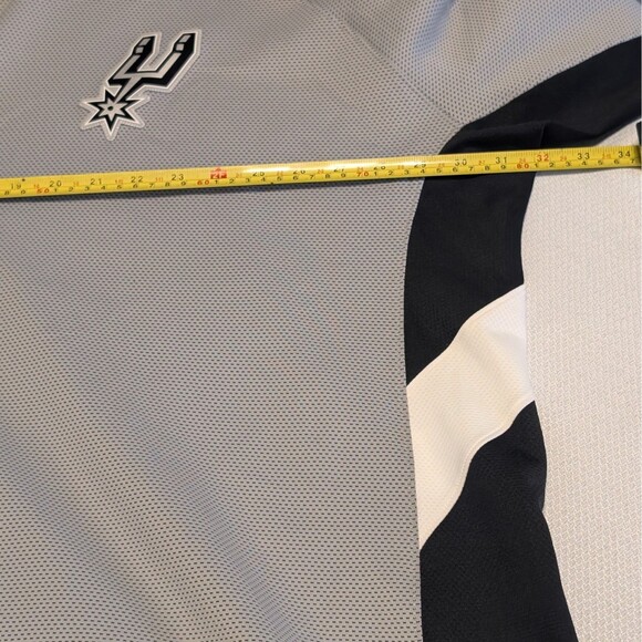 Nike San Antonio Spurs Men's 4XLT NBA Therma Flex Dri Fit Hoodie Gray Showtime - Picture 9 of 13